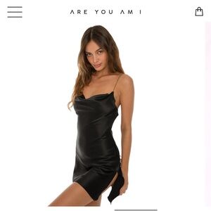 Are You Am I Nique Mini Dress in Black